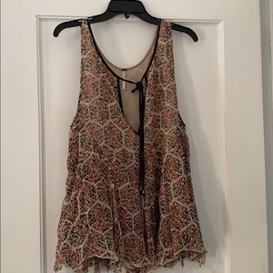 Free People multi colored blouse